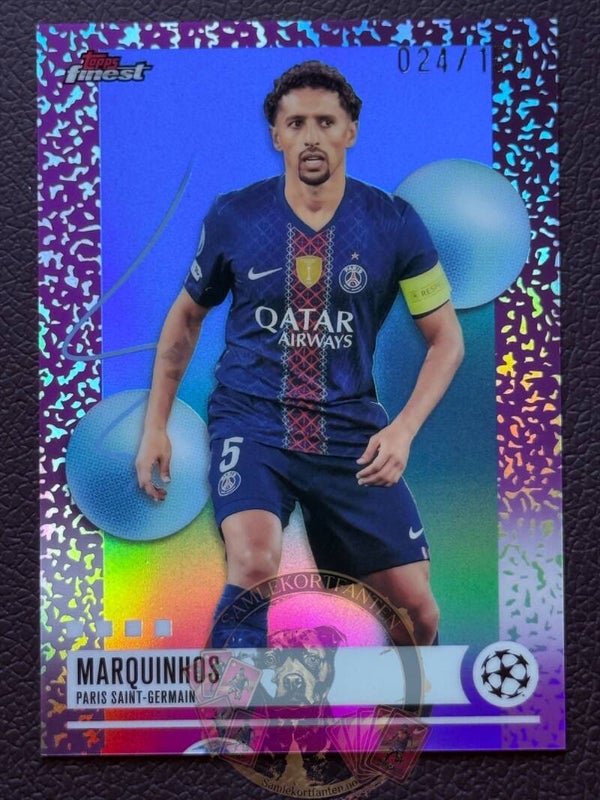 Topps Finest 25/26 Marquinhos Parallel nummerert 24/150