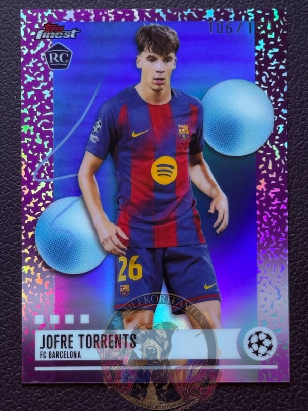 Topps Finest 25/26 Jofre Torrents RC Parallel nummerert 106/150