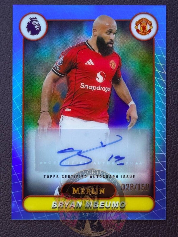 Topps Merlin 25/26 Bryan Mbeumo nummerert 28/150 auto