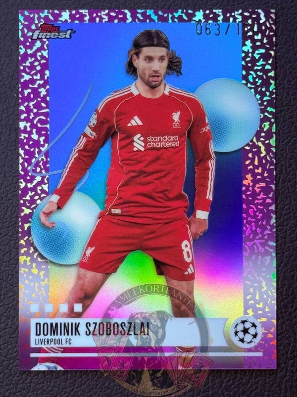 Topps Finest 25/26 Dominik Szoboszlai nummerert 063/150