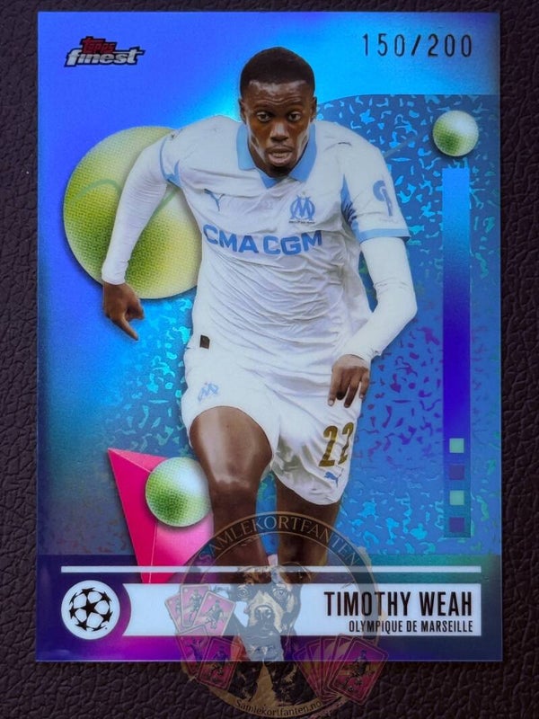 Topps Finest 25/26 Timothy Weah nummerert 150/200