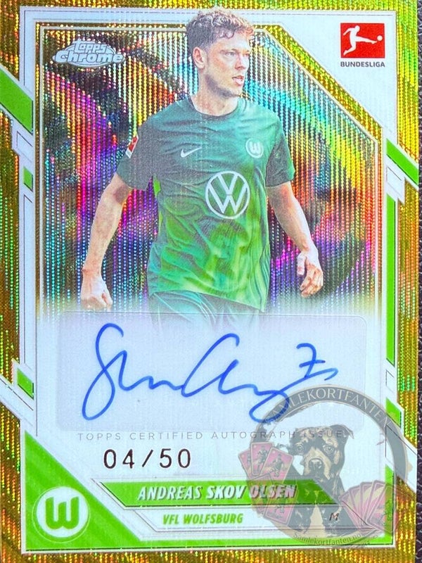 Topps Bundesliga Chrome 25/26 Andreas Skov Olsen auto 04/10