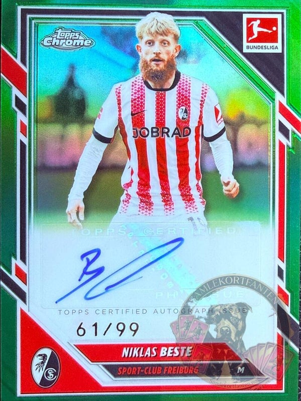 Topps Bundesliga Chrome 25/26 Niklas Beste auto 61/99