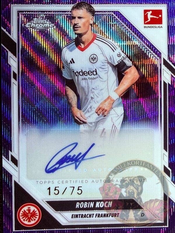 Topps Bundesliga Chrome 25/26 Robin koch auto 15/75