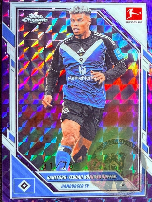 Topps Bundesliga Chrome 25/26 Ransford Yeboah Köningsdörffer nummerert 31/75