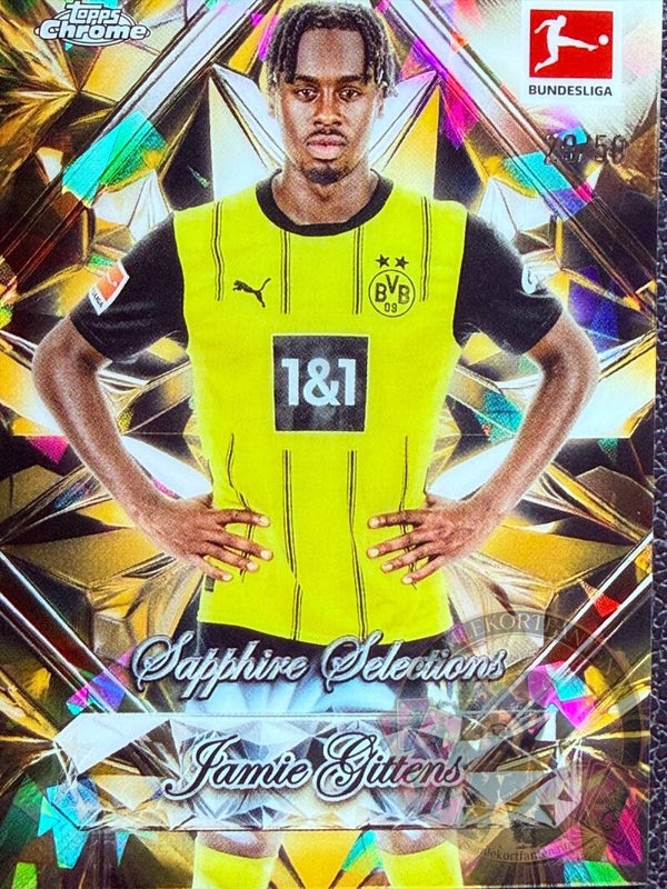 Topps Bundesliga Sapphire selections Jamie Gittens nummerert 29/50