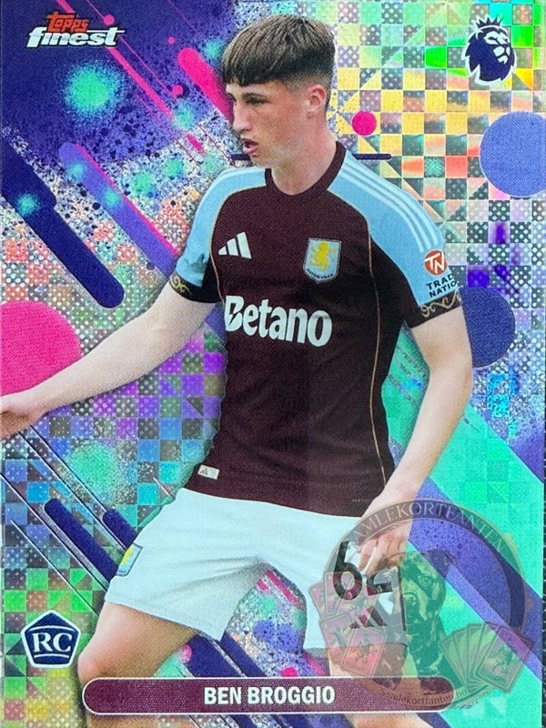 Topps Finest Premier League 25/26 Ben Broggio RC Parallel
