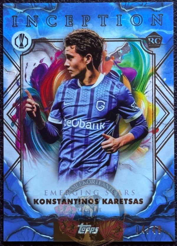 Topps Inception 25/26 - Konstantinos Karetsas RC nummerert 04/49
