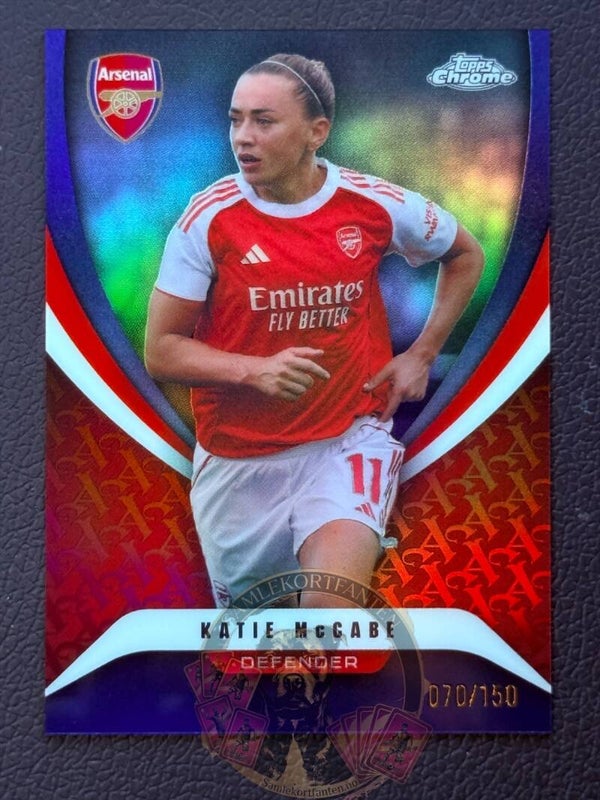 Topps Arsenal Chrome 25/26 Katie McCabe nummerert 070/150