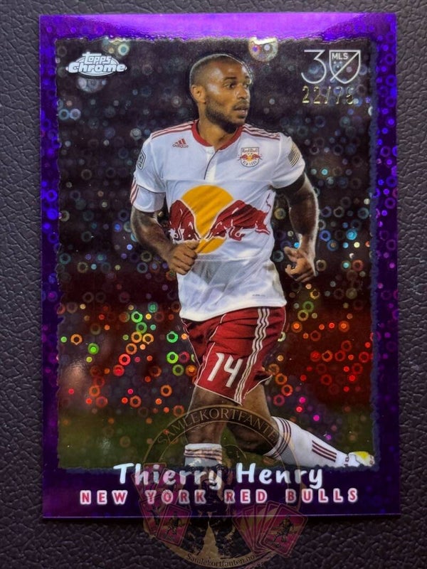 Topps MLS Chrome 2025 Thierry Henry nummerert 22/75