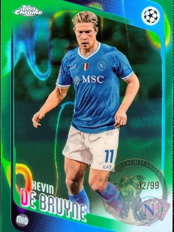 Topps UCC Chrome 25/26 Kevin De Bruyne nummerert 02/99