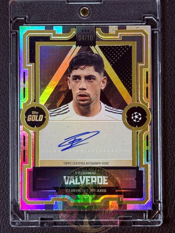 Topps Gold UCC 25/26 Valverde auto nummerert 04/10