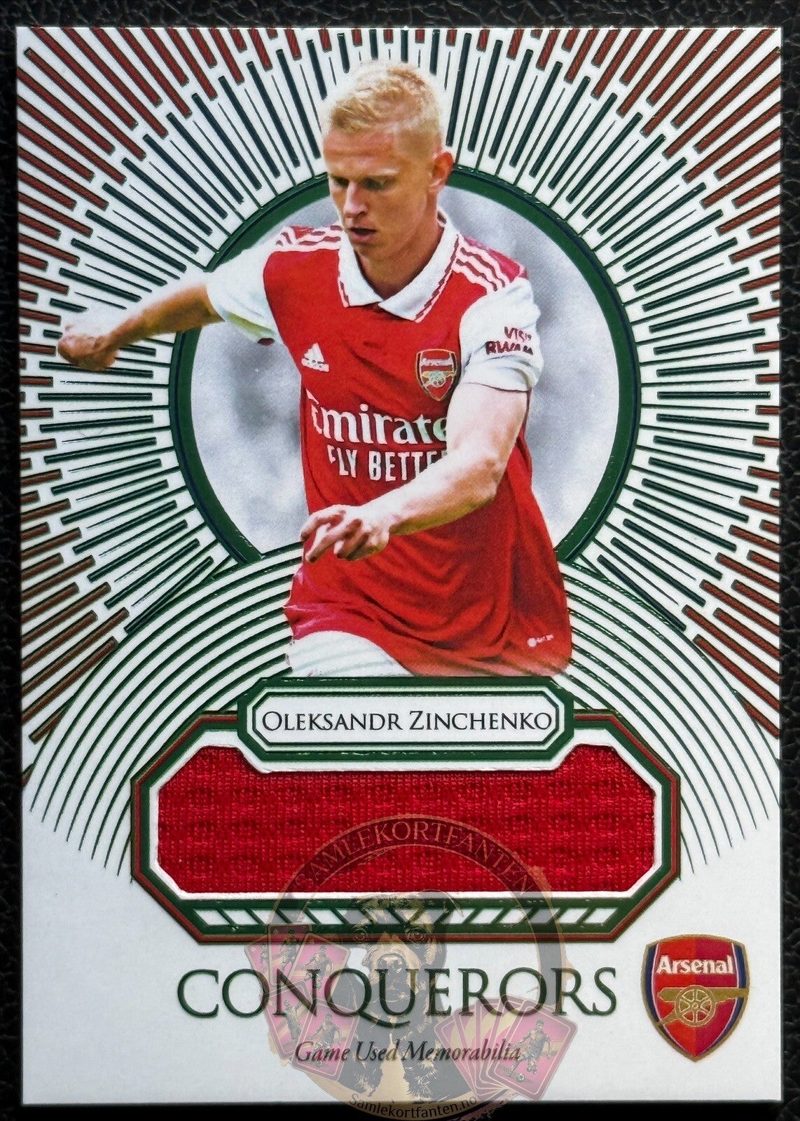 Futera Unique Arsenal 24/25 Oleksandr Zinchenko Relic nummerert 1/3