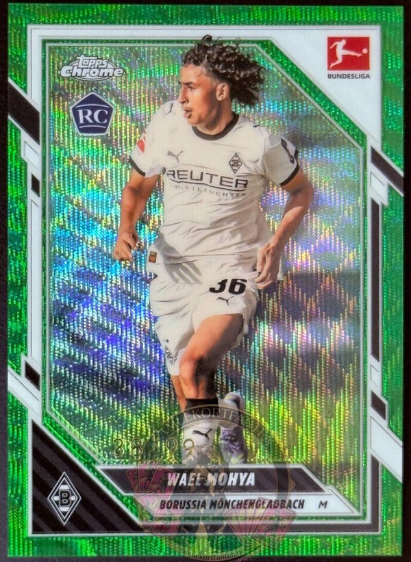 Topps Bundesliga Chrome 25/26 Wael Mohya RC Parallel nummerert 38/99