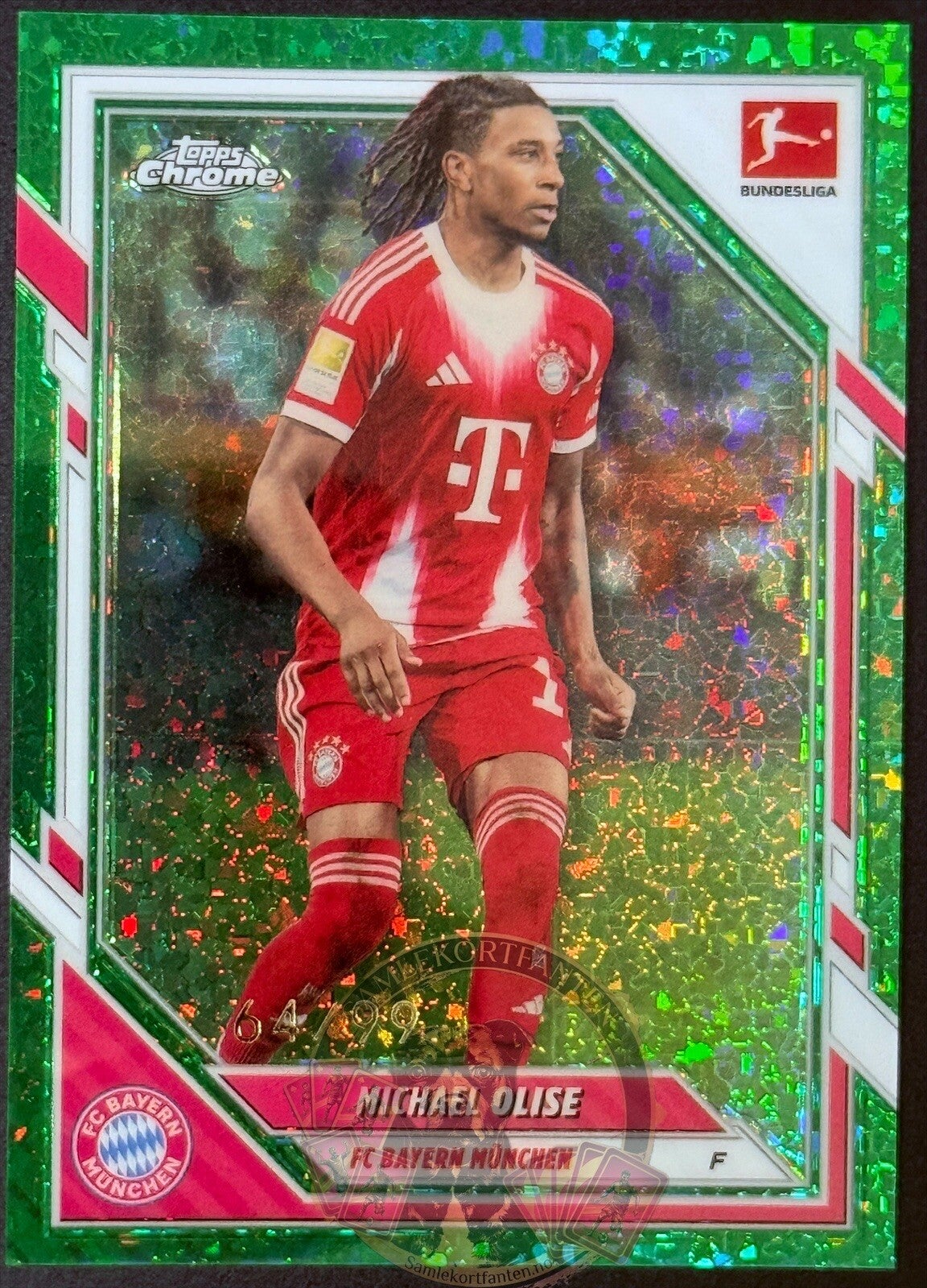 Topps Bundesliga Chrome 25/26 Michael Olise Parallel nummerert 64/99