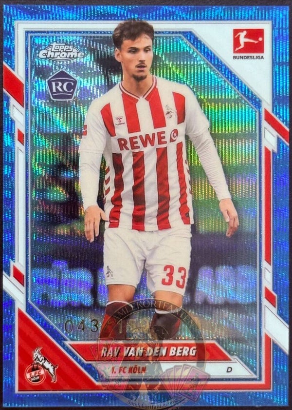 Topps Bundesliga Chrome 25/26 Rav van den Berg RC Parallel 043/150