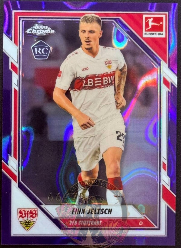 Topps Bundesliga Chrome 25/26 Finn Jeltsch RC Parallel 66/75