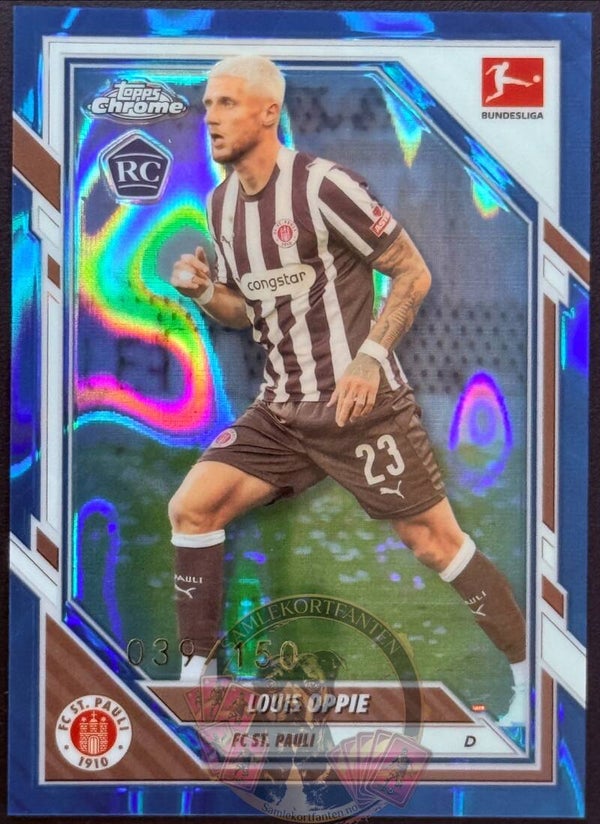 Topps Bundesliga Chrome 25/26 Louis Oppie RC Parallel 039/150