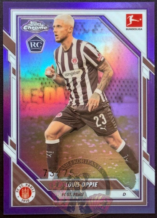 Topps Bundesliga Chrome 25/26 Louis Oppie RC Parallel 73/75