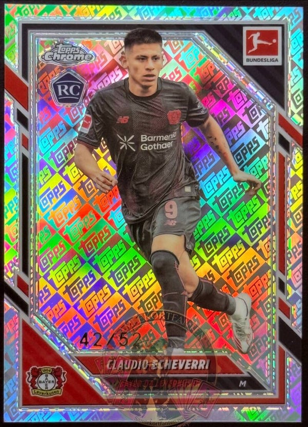 Topps Bundesliga Chrome 25/26 Claudio Echeverri RC Parallel 42/52