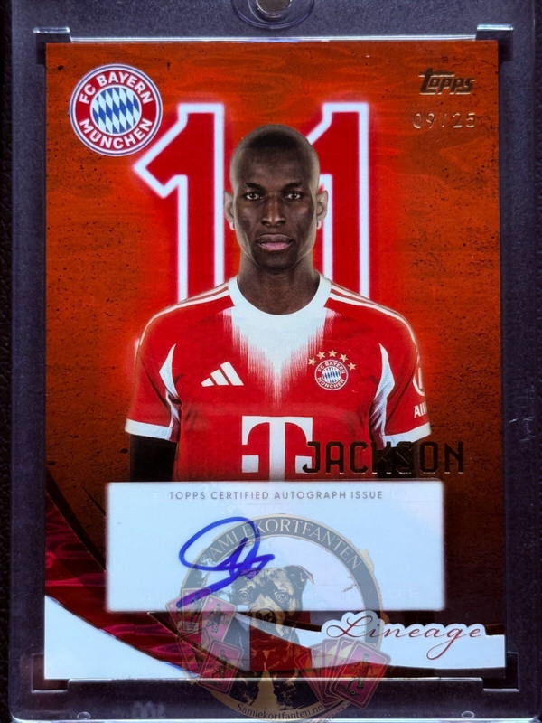 Topps Bayern München Lineage 25/26 Nicolas Jackson auto 09/25