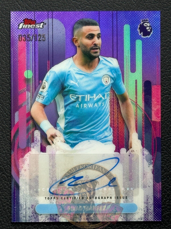 Topps Finest Premier League 25/26 Riyad Mahrez 35/125 auto