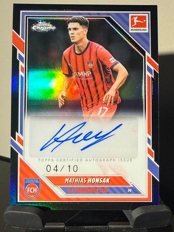 Topps Bundesliga Chrome 25/26 Mathias Honsak auto 04/10