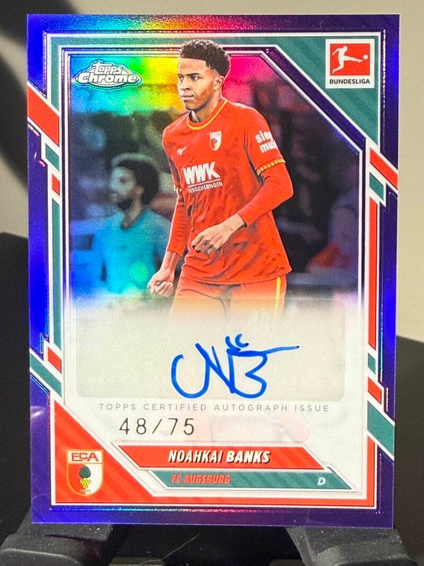 Topps Bundesliga Chrome 25/26 Noahkai Banks 48/75