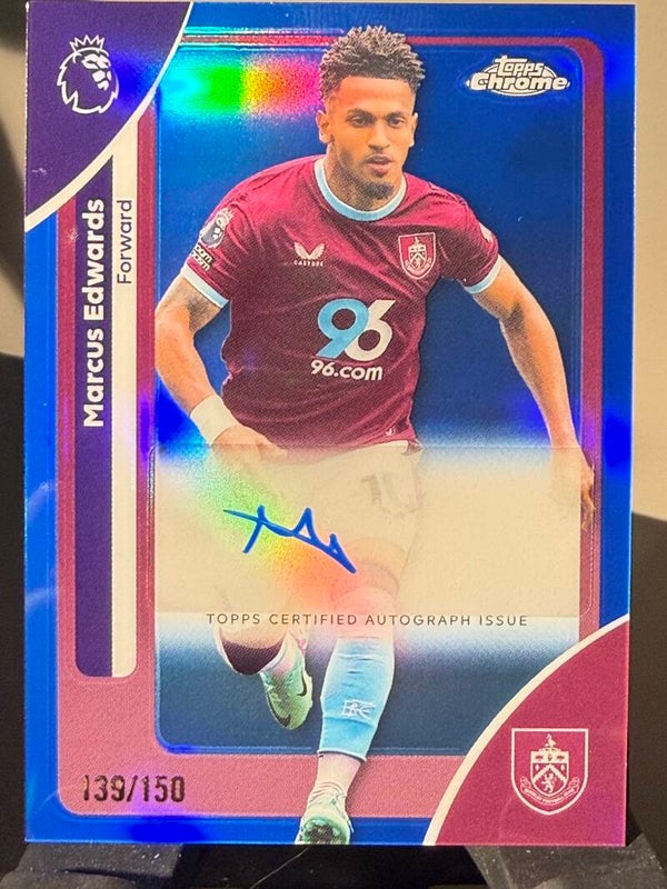 Topps Premier League Chrome Marcus Edwards auto 139/150
