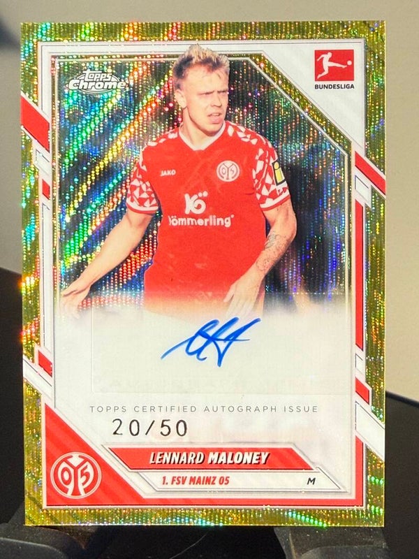Topps Bundesliga Chrome 25/26 Lennard Maloney auto 20/50