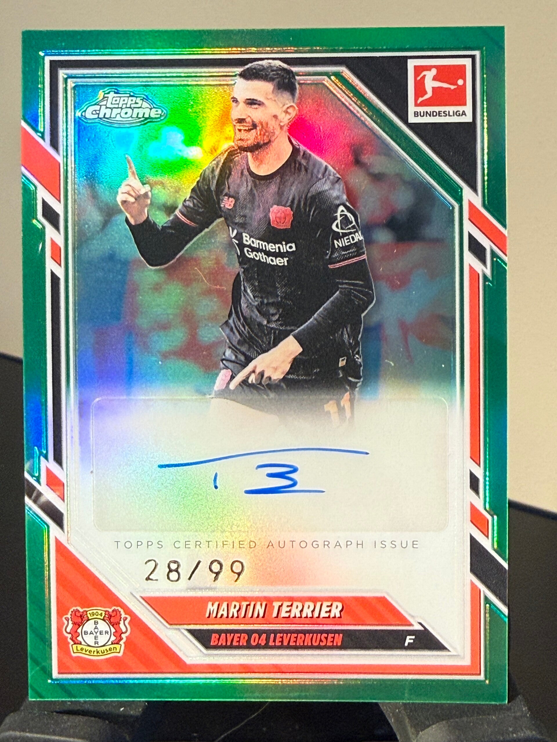 Topps Bundesliga Chrome 25/26 Martin Terrier auto 28/99