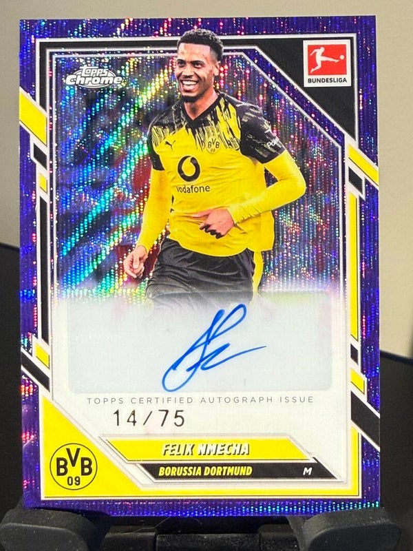 Topps Bundesliga Chrome 25/26 Felix Nmecha auto 14/75