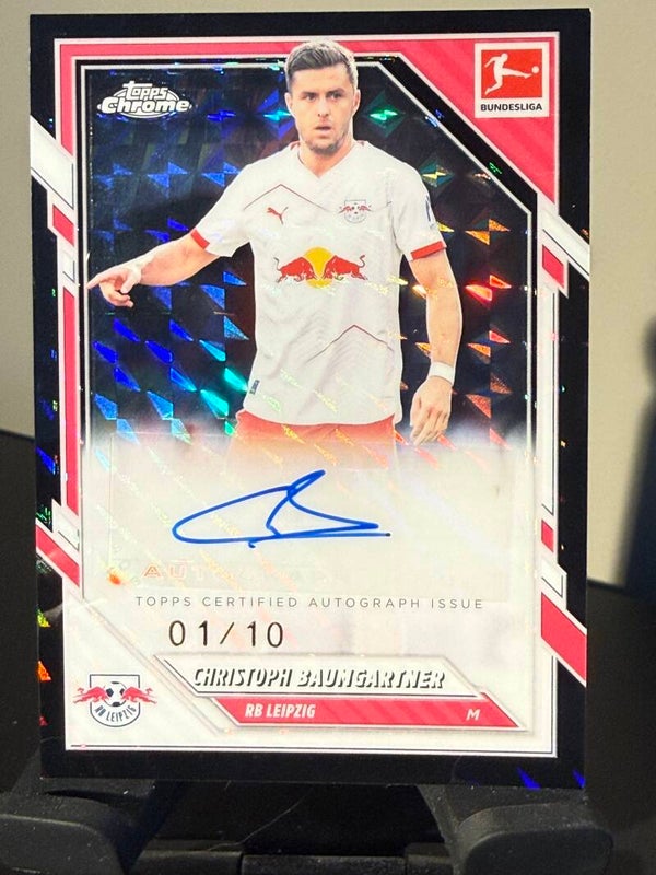 Topps Bundesliga Chrome 25/26 Christoph Baumgartner auto 01/10