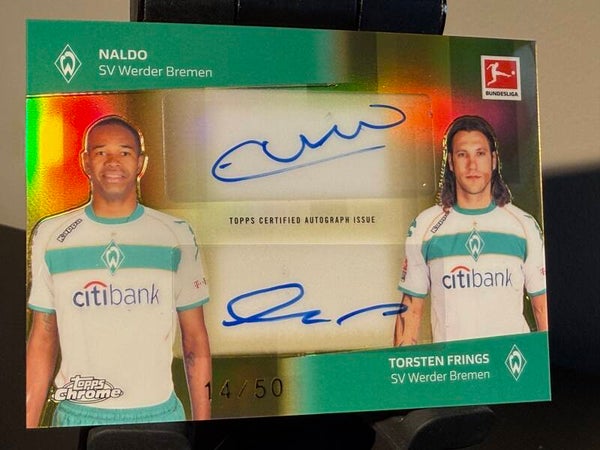 Topps Bundesliga Chrome 25/26 Naldo/Frings dual auto 14/50