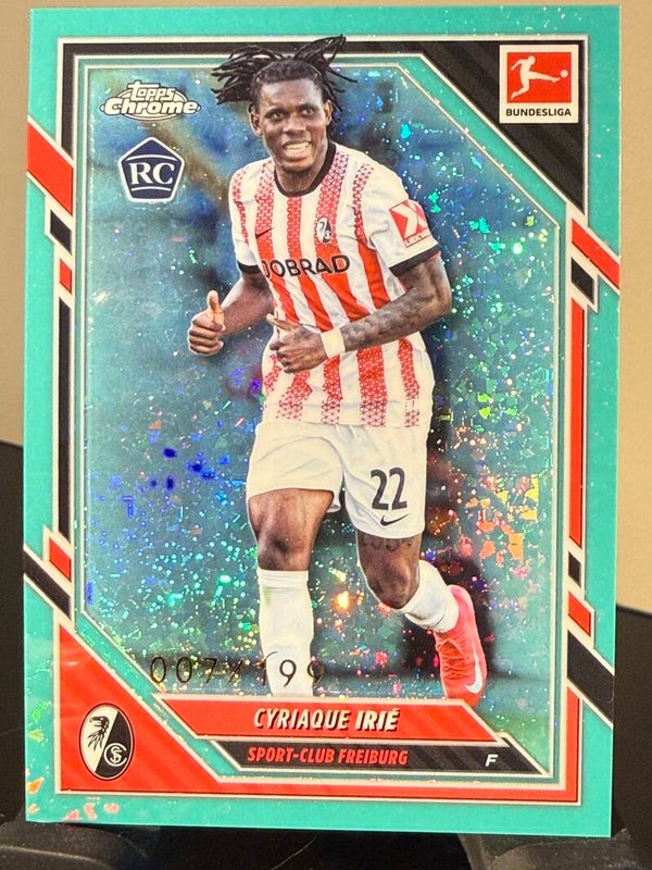 Topps Bundesliga Chrome 25/26 Cyriaque Irie RC nummerert 7/199