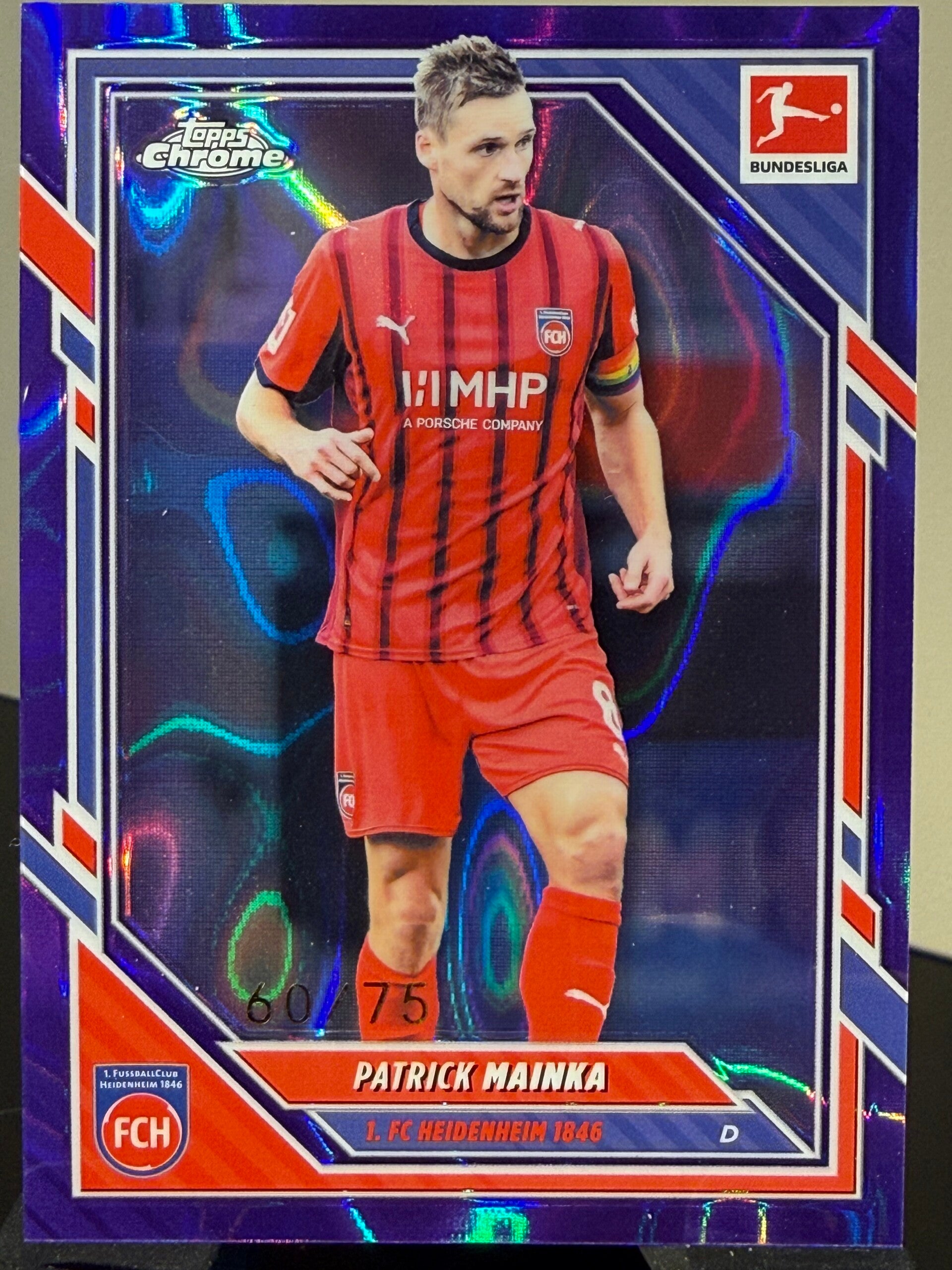 Topps Bundesliga Chrome 25/26 Patrick Mainka nummerert 60/75