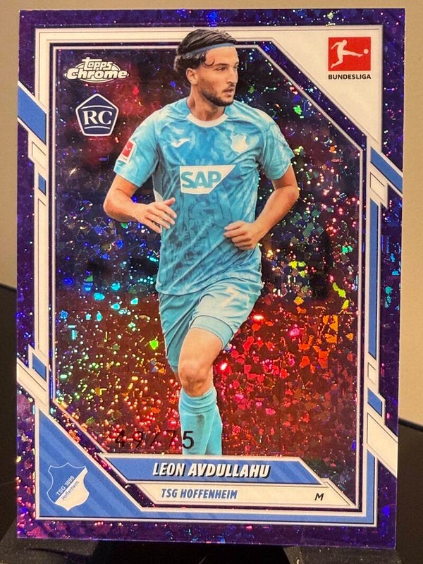 Topps Bundesliga Chrome 25/26 Leon Avdullahu RC nummerert 49/75
