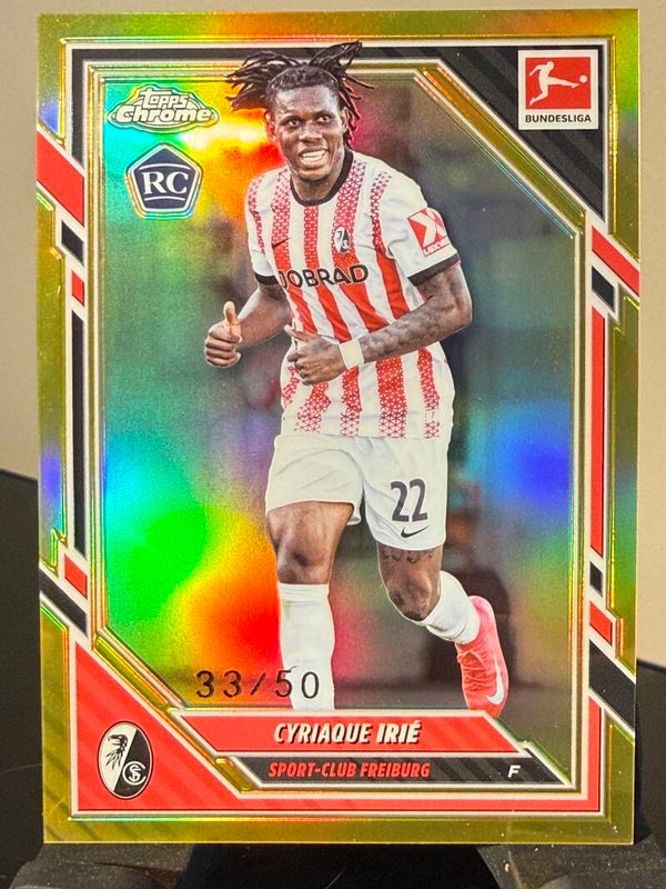 Topps Bundesliga Chrome 25/26 Cyriaque Irie RC nummerert 33/50