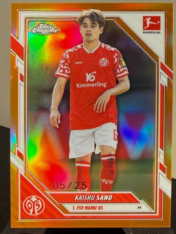 Topps Bundesliga Chrome 25/26 Kaishu Sano nummerert 05/25