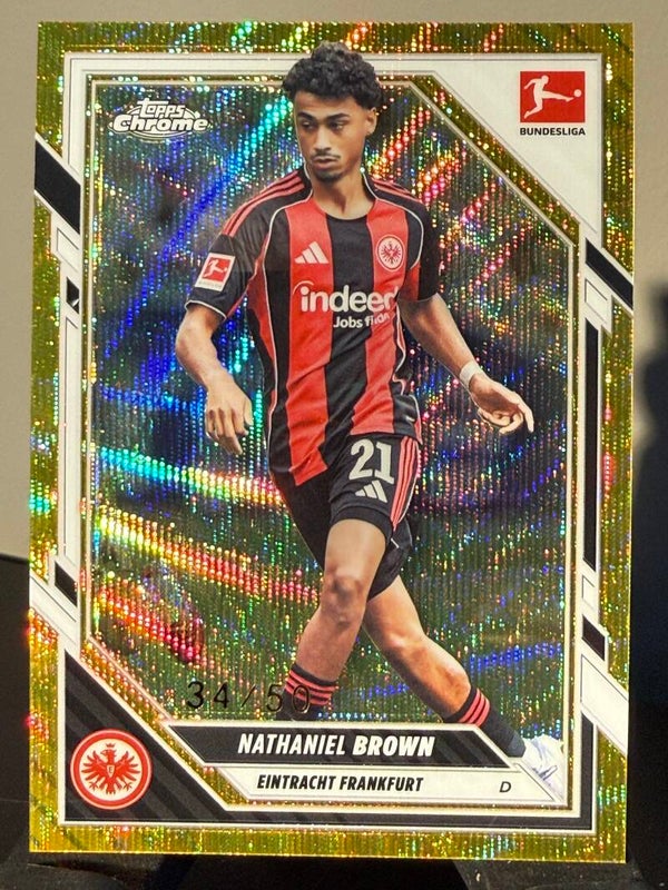 Topps Bundesliga Chrome 25/26 Nathaniel Brown nummerert 34/50