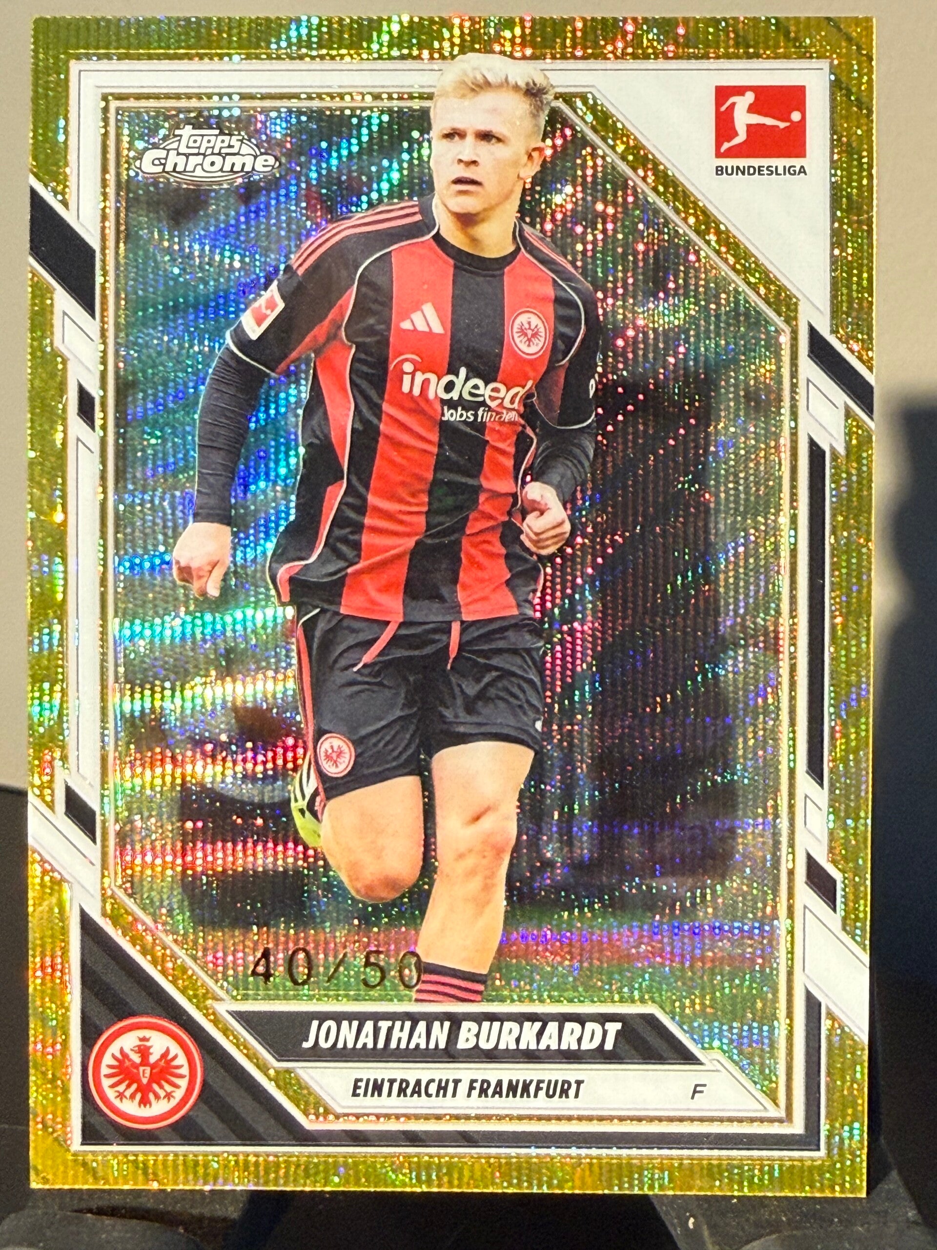 Topps Bundesliga Chrome 25/26 Jonathan Burkardt nummerert 40/50