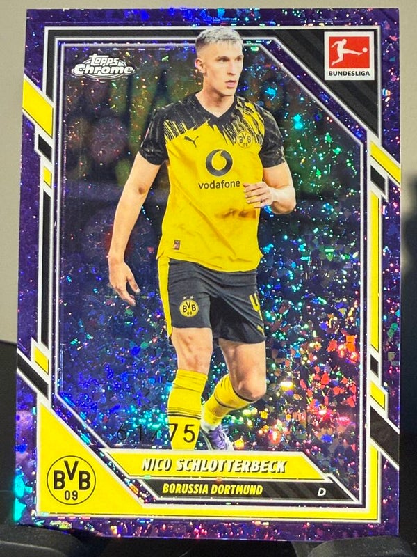 Topps Bundesliga Chrome 25/26 Nico Schlotterbeck nummerert 61/75