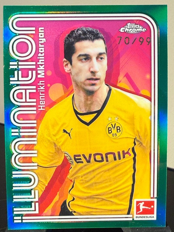 Topps Bundesliga Chrome 25/26 Henrikh Mkhitaryan nummeret 70/99