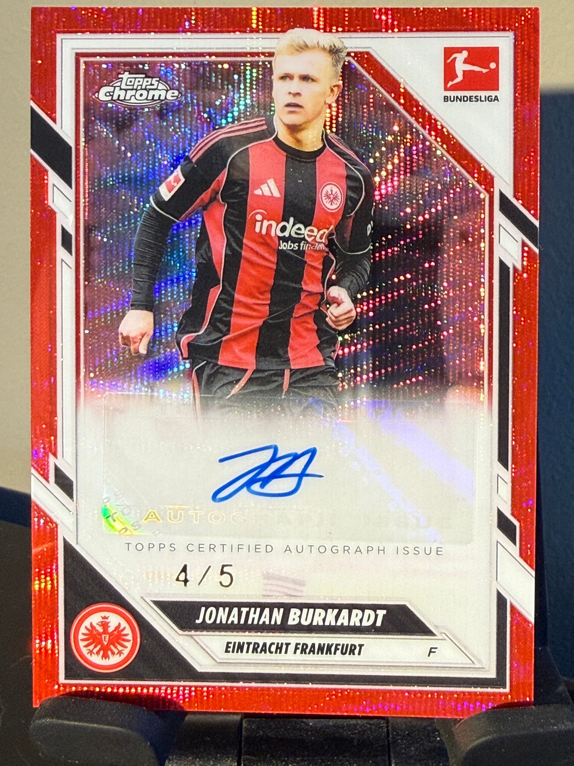 Topps Bundesliga Chrome 25/26 Jonathan Burkhardt auto 04/05