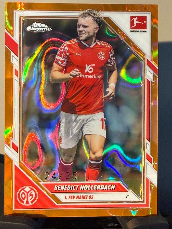 Topps Bundesliga Chrome 25/26 Benedict Hollerbach nummerert 24/25