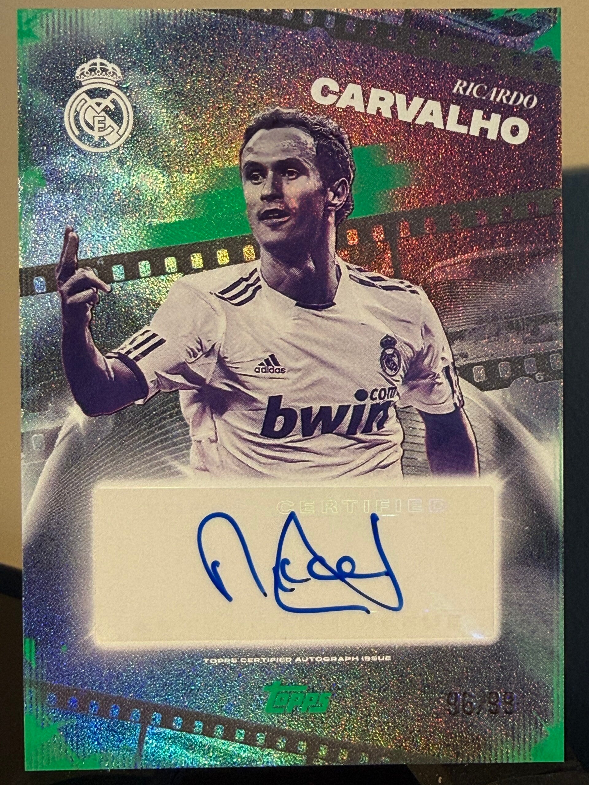 Topps Real Madrid Los Blancos 25/26 Ricardo Carvalho auto 96/99