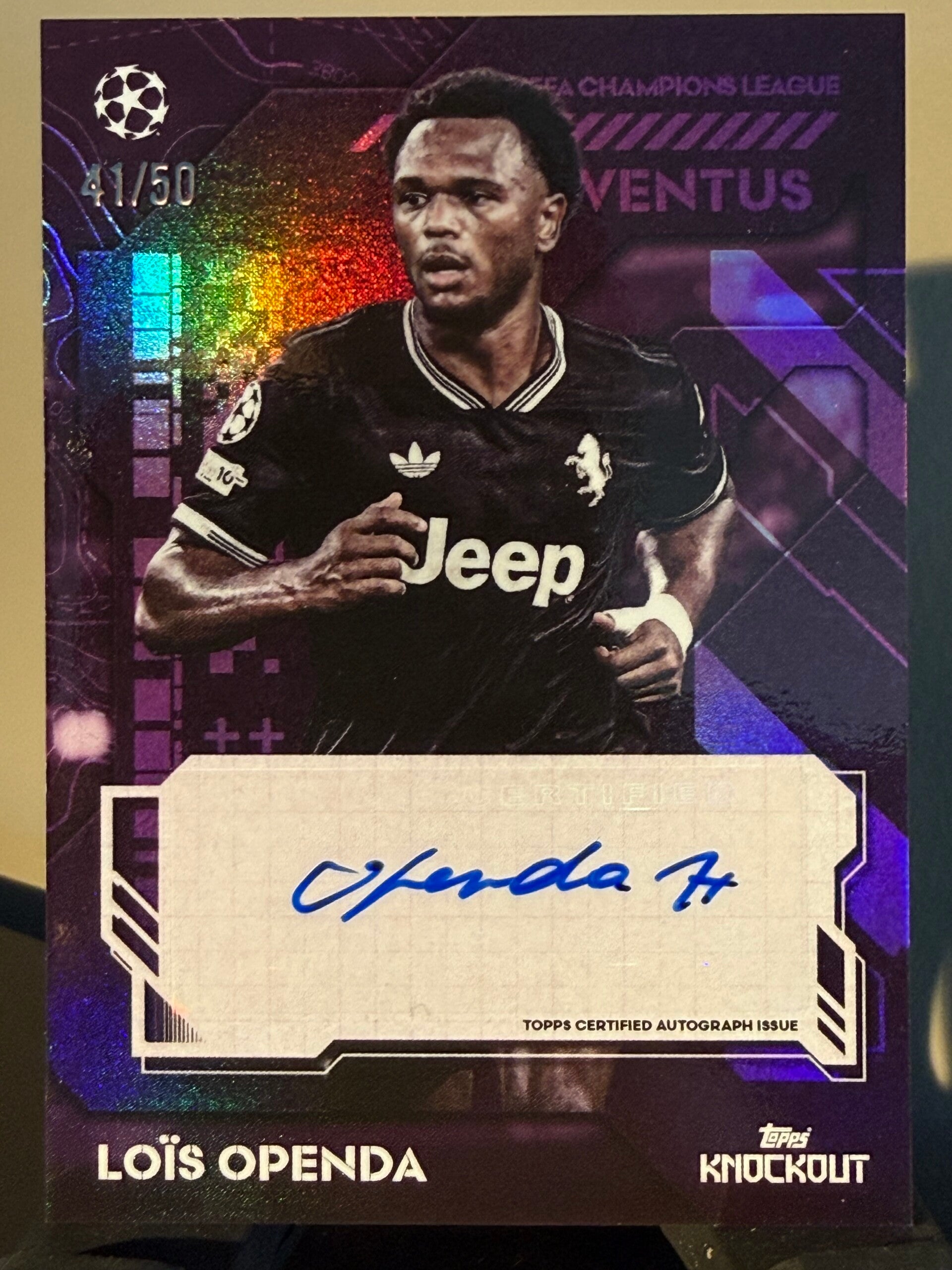 Topps UCC Knockout 25/26 - Lois Openda auto 41/50