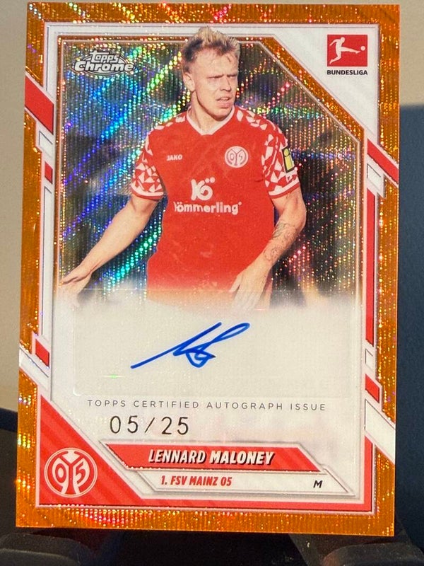 Topps Bundesliga Chrome 25/26 Lennard Maloney auto 05/75
