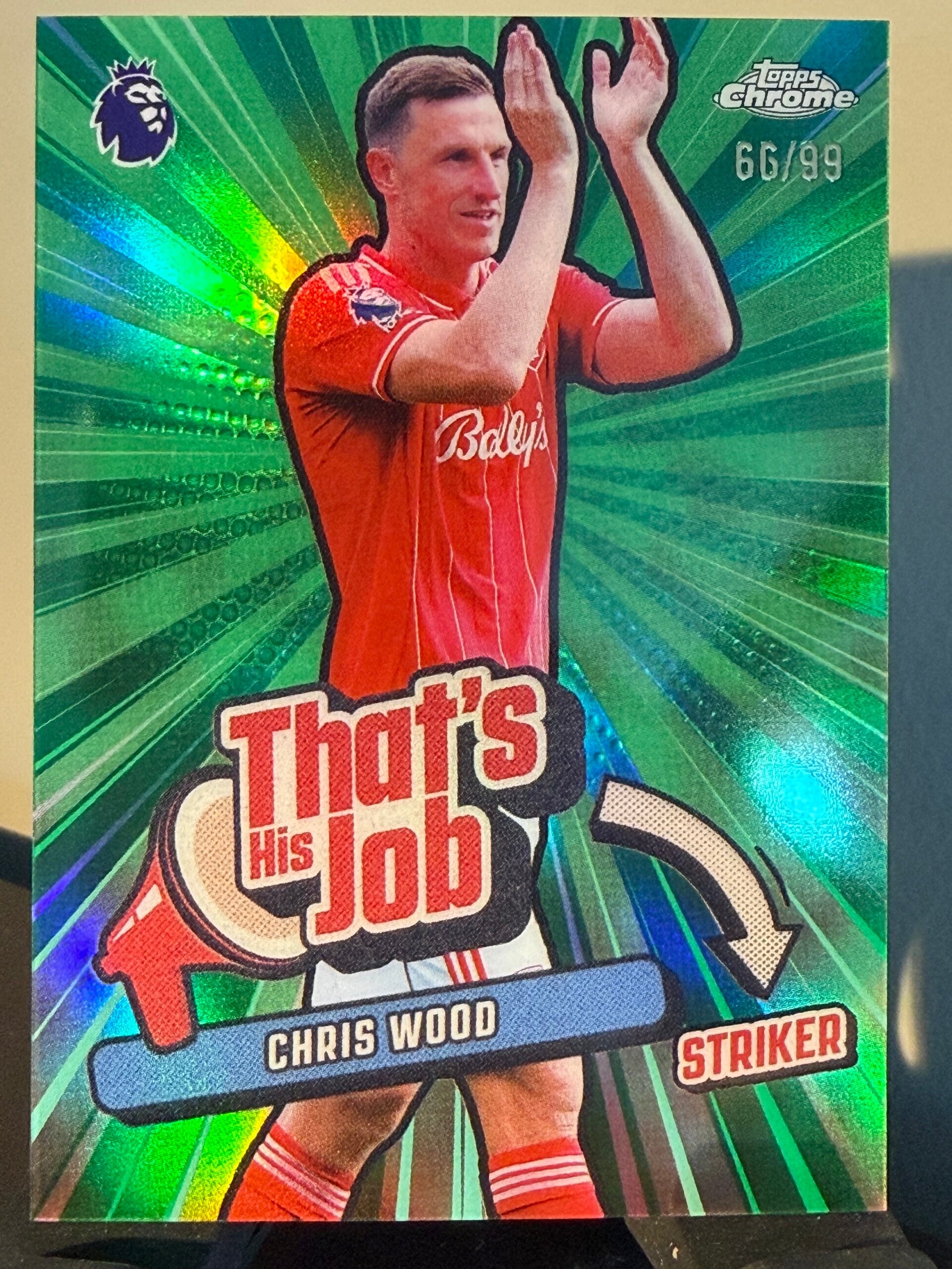 Topp Chrome Premier League 25/26 - Chris Wood nummerert 66/99