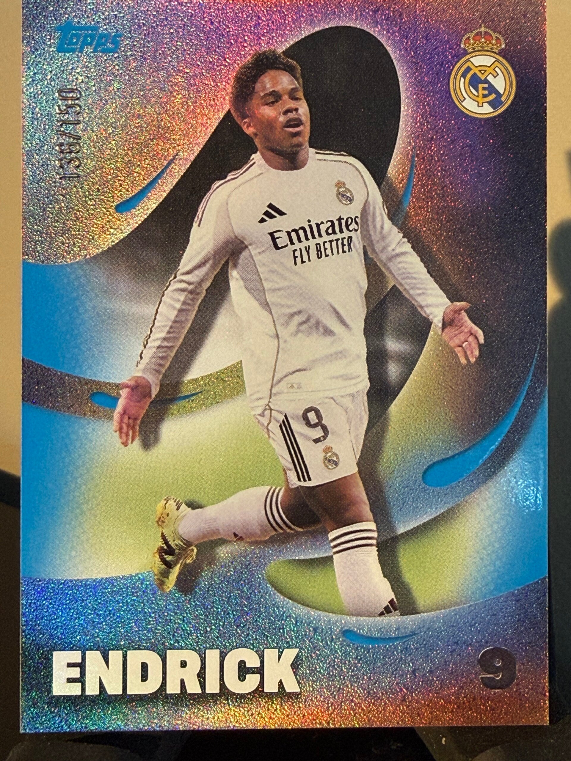 Topps Real Madrid Los Blancos 25/26 Endrick nummerert 136/150